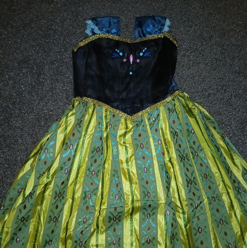 Kids Princess Anna Frozen Costume